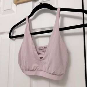 Jockey (Medium) Women's Light Blush Pink Bralette V-neck Cutout Detail